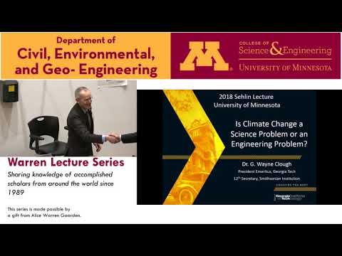 Warren Lecture Series - G. Wayne Clough (April 13, 2018)