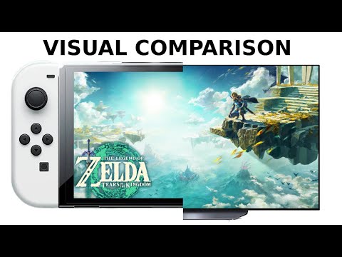The Legend of Zelda: Tears of the Kingdom - Switch OLED vs 4K OLED TV Visual Comparison