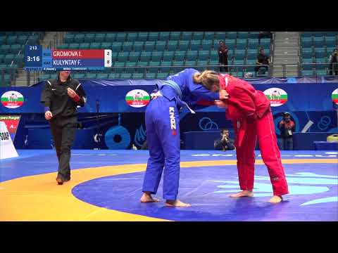 Round 3 Women's GP GI - 64 kg: I. GROMOVA (RUS) v. F. KULYNTAY (KAZ)