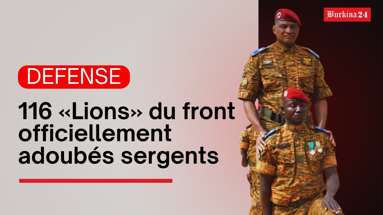 ENSOA : 116 «Lions» du front officiellement adoubés sergents
