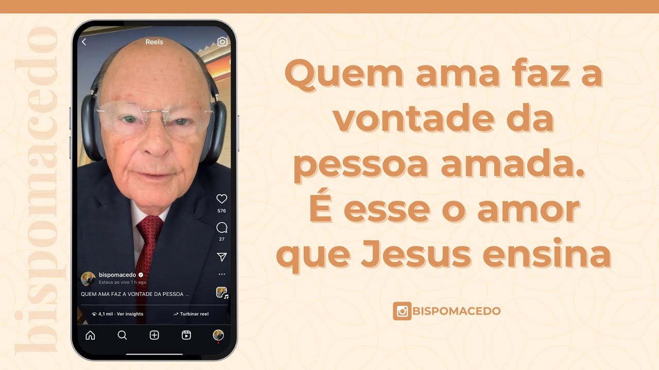 Quem ama faz a vontade da pessoa amada. É esse o amor que Jesus ensina - Meditação Matinal 13/04/25