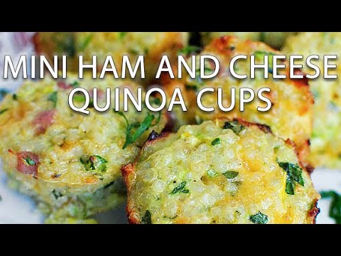 Mini Ham and Cheese Quinoa Cups