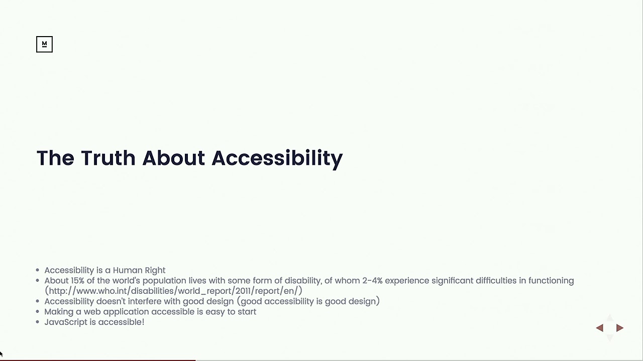 DrupalCon Vienna 2017: JavaScript and Accessibility: Don't Blame the Language