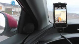 preview picture of video 'Navigon for iPhone v1.4 and Navigon Design Car Kit'