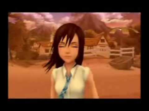 Kingdom Hearts 2 - Roxas Talks with Kairi (Japanese)