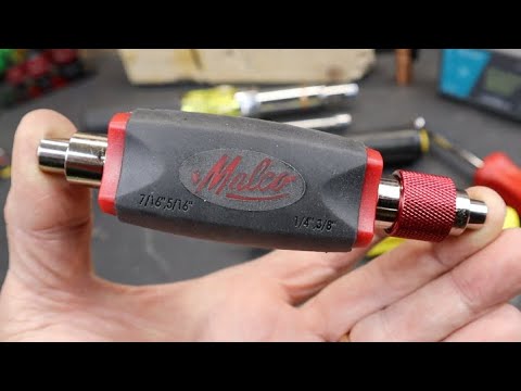 Luck Restored: The Malco 4-in-1 (plus 3) Multi Socket Nut Driver tool is my new favorite 1/4" 5/16"