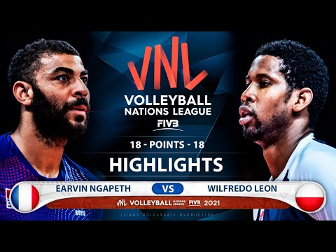 France vs Poland | VNL 2021 | Highlights | Earvin Ngapeth vs Wilfredo Leon