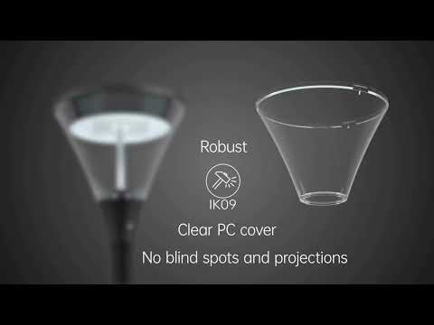 Luminaire design courbé et élégant - URBAN - Montage sur poteau - LED 12W à 40W - Réglable et robuste IP66 IK09_6