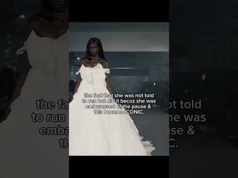 Anok yai for vetements' bridal collection 🎀 #anokyai #vetements #runwaymodel