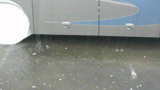 preview picture of video 'Hail Storm, Sayre, PA bouncing off RV'