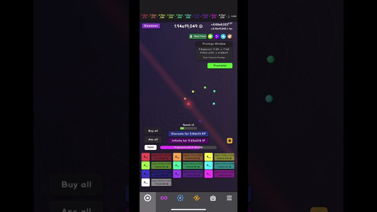 First medium trial | game : Revolution idle #idle
