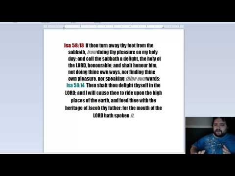 If Jesus is Our Sabbath Rest, Why do we do OUR Pleasure 7 days a week?