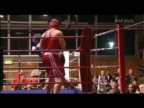 Tense Army boxing semi-final in Germany 24.02.12