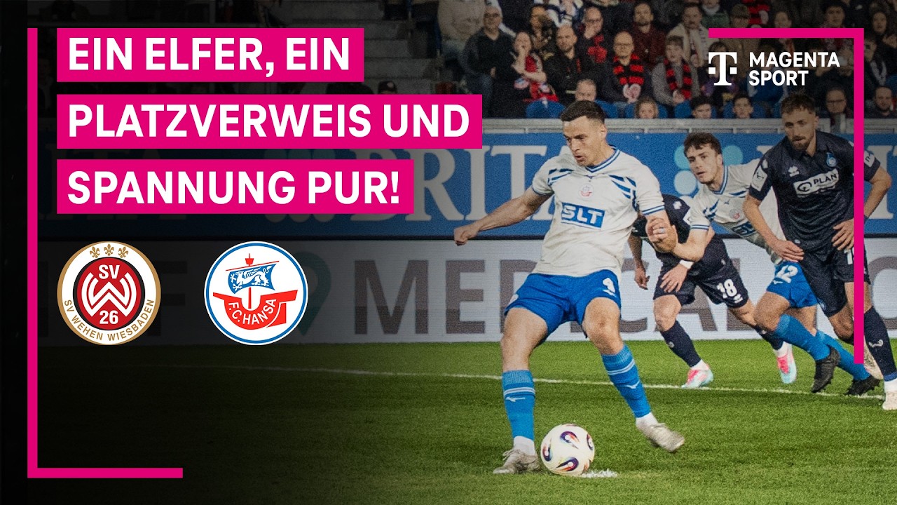 SV Wehen Wiesbaden vs F.C. Hansa Rostock Highlights