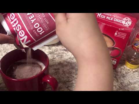 Making Hot Chocolate drink
