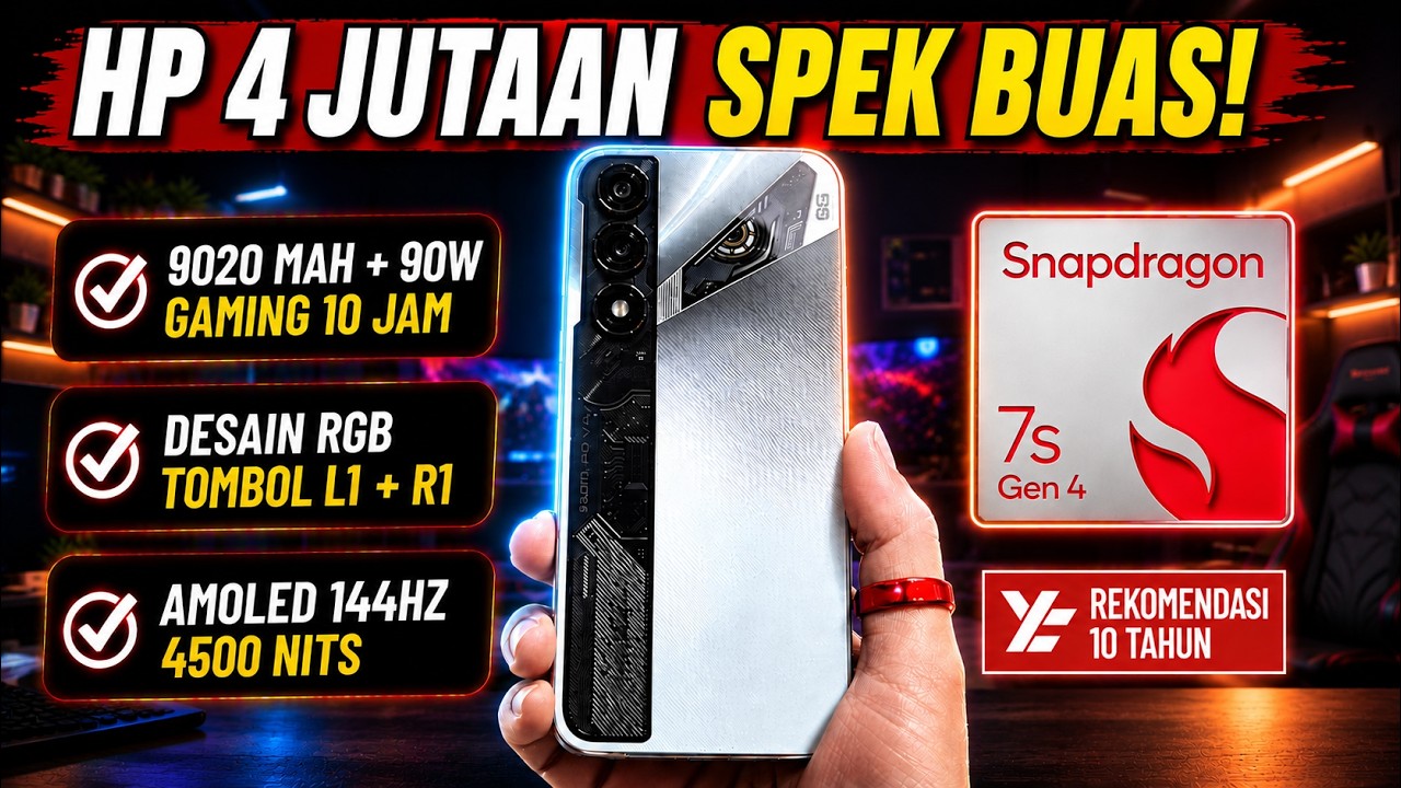 5 REKOMENDASI HP GAMING 4 JUTAAN TERBAIK JULI 2026