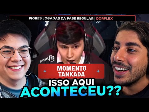 LENDAS REAGEM as PIORES JOGADAS do CBLOL 2023 -  Momento Tankada Dorflex
