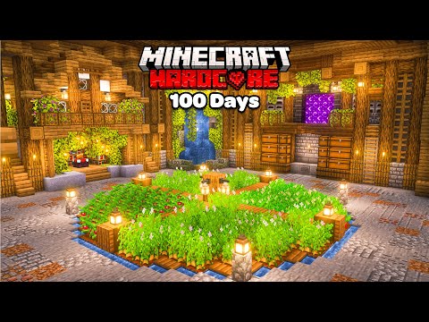 I Spent 100 Days UNDERGROUND in Hardcore Minecraft