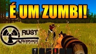 RUST #2: FERREI MINHA CABANA, FORNALHA, METAIS, ARMA E SENDO BR HUE COM UM ZUMBI!