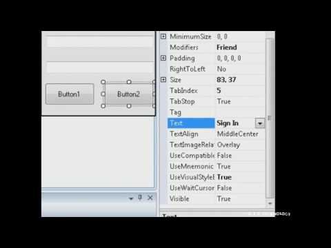 Microsoft Visual Basic 2008 Lesson 1 - Login Form (HD)