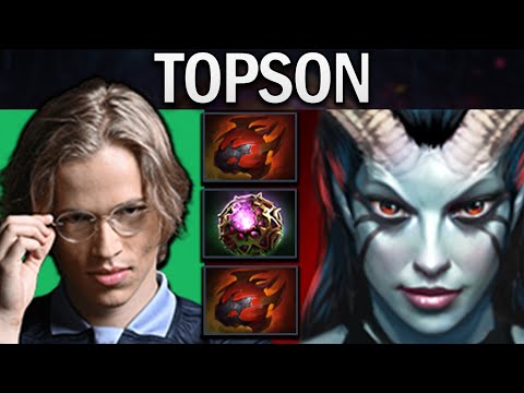 Queen of Pain Dota 2 Gameplay Topson with Double Tarrasque