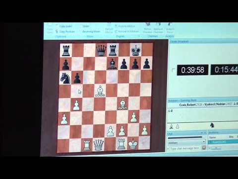 A 7.17. GM Robert CVEK   -  IM Neklan VYSKOČIL  1 - 0