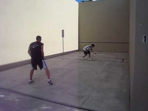 Outdoor Racquetball - Michael B. vs Rocky Carson