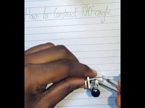 How to construct 120 degrees angle