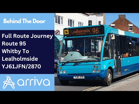 Behind The Door + Full Journey: Route 95 | YJ61JFN/2870 - Arriva North East: Optare Solo M950