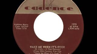 Andy Williams Wake Me When It´s Over Cadence 1378, 03 60