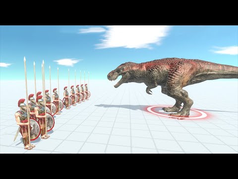 T-Rex VS Armies of Warriors - Animal Revolt Battle Simulator ARBS