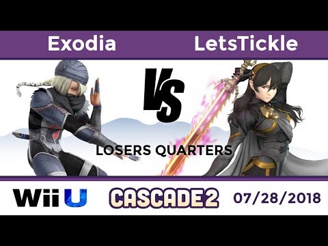 Cascade 2 Singles: Losers Quarters - Exodia (Sheik, Zero Suit Samus) vs LetsTickle (Corrin)