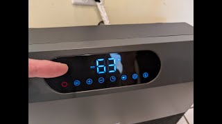 Watch before you buy - All of the controls on this wall heater - Brightown Smart Wall Heater, 1500W