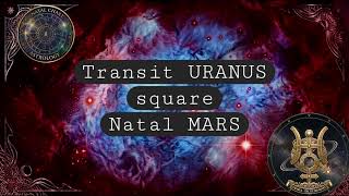 Transit Uranus square Natal Mars @natal-astrology 