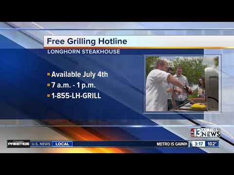 Free grilling hotline for 4th of July