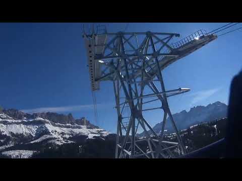 Risalita integrale funivia Tires cabrio sul tetto seconda al mondo