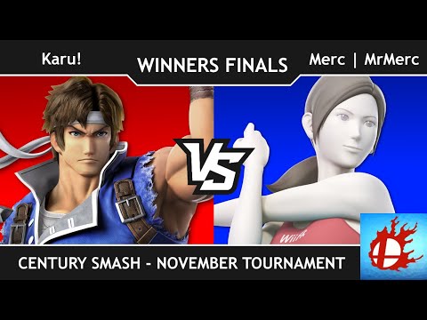 Century Smash November Tournament - Karu! vs. Merc | MrMerc (Winners Finals)