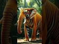 Tiger Vs Elephant Animal Fusion Tiger Elephant Animalfusion