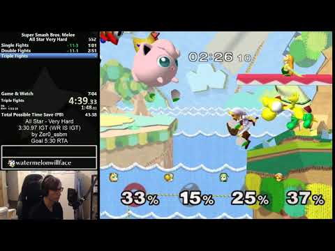 Melee All Star Very Hard WR 3:10.95