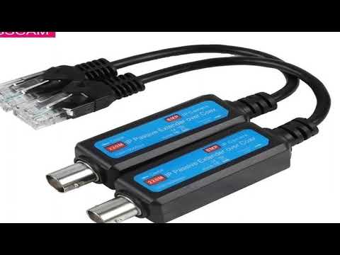 POE Passive Extender Over Coax 10/100Mbps Transmitter IP to Coaxial Receiver Transmission