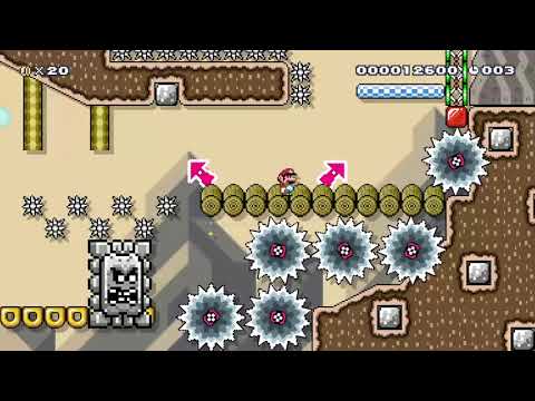 Super Mario Maker 2 Speedrun in the mountains! [20s]