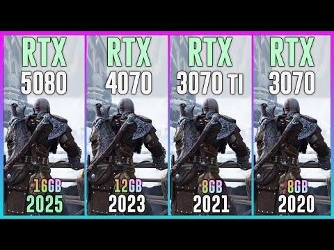 RTX 5080 vs RTX 4070 vs RTX 3070 TI vs RTX 3070 - Test in 25 Games