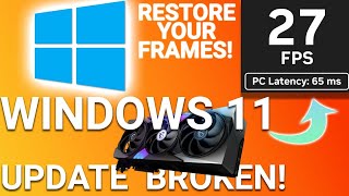 Windows 11 BROKE Nvidia FPS? KB5074109 Security Update breaking Game Performance