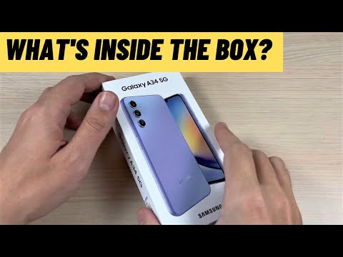 UNBOXING Samsung Galaxy A34 5G Awesome Violet - What's inside the BOX?