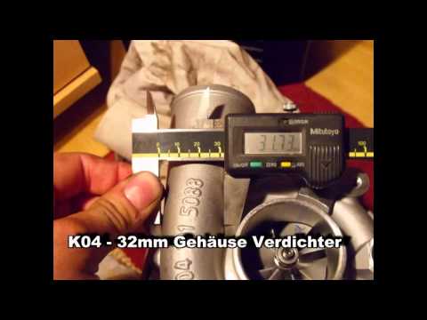 K04 Turbo Umbau Borg Warner KKK K03 und K04 und K16 Lader im Vergleich