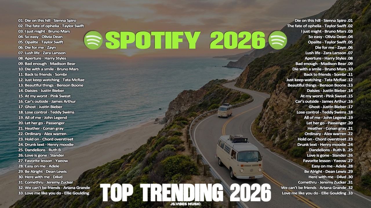🐰🩶Spotify Trending Music 2026 ~ Chill and Positive English Songs Playlist || Viral Tiktok Music 2026