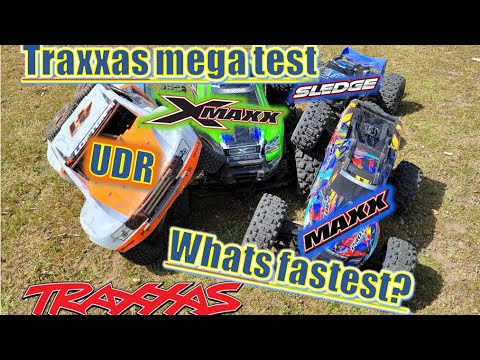 Traxxas Mega Test! Xmaxx / Sledge / UDR / Maxx tested and compared