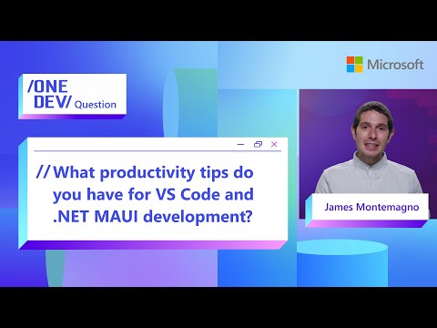What productivity tips do you have for VS Code and .NET MAUI development.mp4