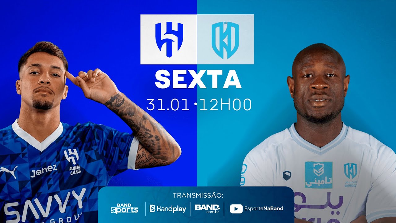 AL HILAL  X AL OKHDOOD - AO VIVO E COM IMAGENS - LIGA SAUDITA 2024/25 | 31/01/2025