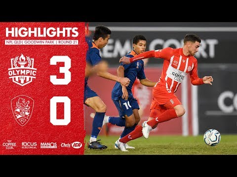 NPL QLD 2018 Round 21 - Olympic FC vs Brisbane Roar Youth Highlights